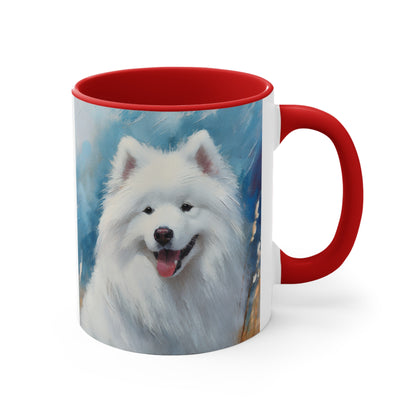 Samoyed 11oz Ceramic Accent Mug