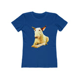 Elegance Captured - Women's English Bull Terrier Slim Fit Ringspun Cotton T-Shirt