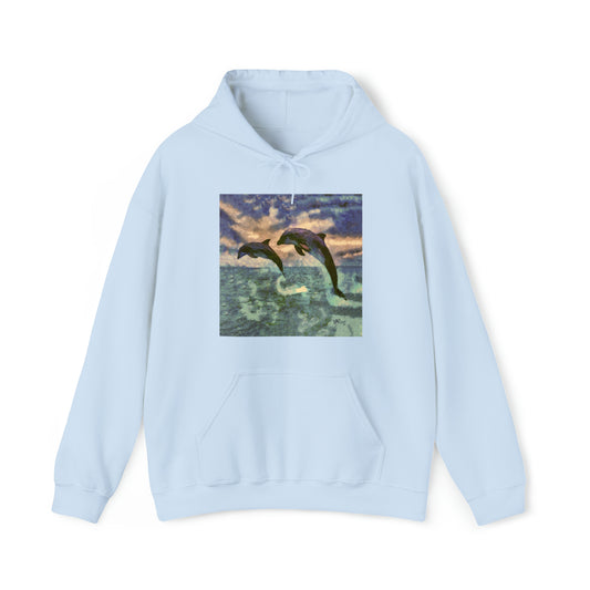 Dolphins 'Flip & Flop' Unisex 50/50 Hoodie