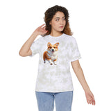 Welsh Corgi Puppy - Unisex Fashion Tie-Dyed T-Shirt