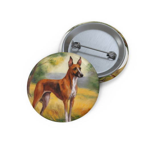 Azawakh Elegance: Artistic Pinback Metal Buttons