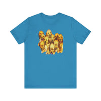 Golden Retriever Puppies Unisex Jersey Short Sleeve Tee