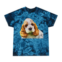 Cocker Spaniel 'Hogan' Tie-Dye Tee, Crystal by DoggyLips™