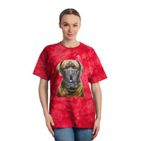 Dogue de Bordeaux Unisex Tie-Dye Cotton Tee, Crystal