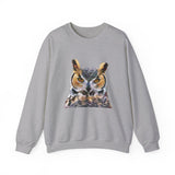 Great Horned Owl 'Hooty' Unisex 50/50 Crewneck Sweatshirt