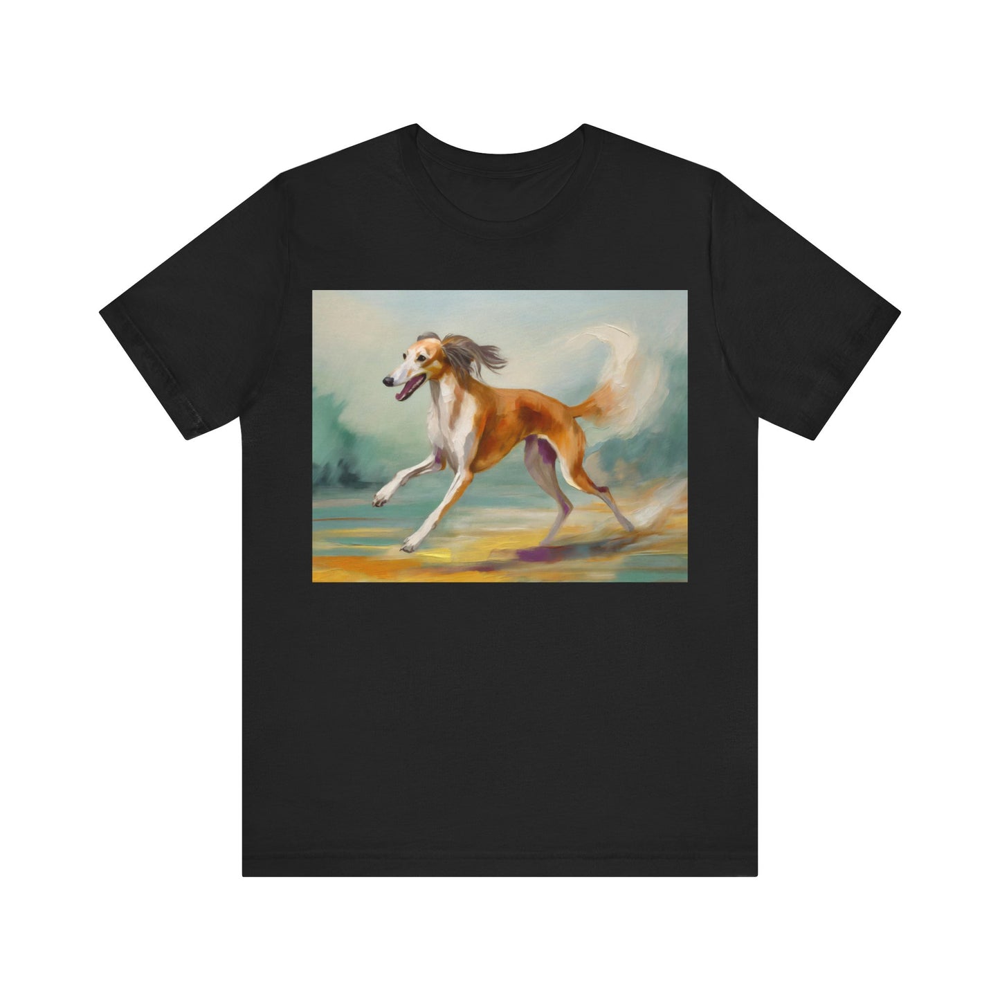 Saluki 'On the Run' Unisex Jersey Short Sleeve Tee