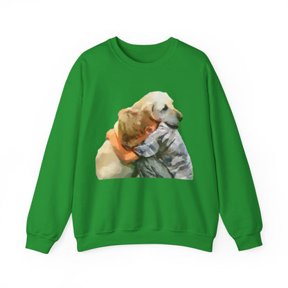 Yellow Labrador Retriever Unisex Crewneck Sweatshirt