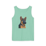 German Shepherd Puppy Unisex Relaxed Fit Tank Top