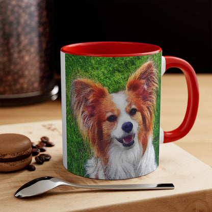 Papillon Ceramic Accent Coffee Mug, 11oz