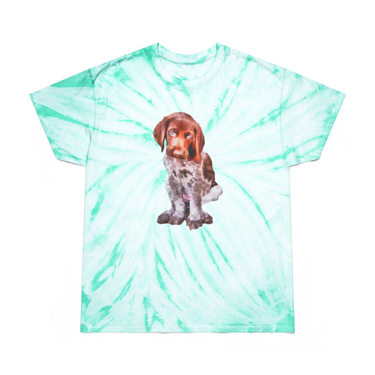 German Shorthair Pointer 'Benny' Unisex Tie-Dye Tee, Cyclone