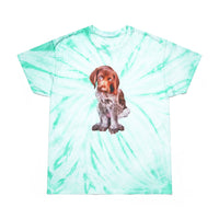 German Shorthair Pointer 'Benny' Unisex Tie-Dye Tee, Cyclone