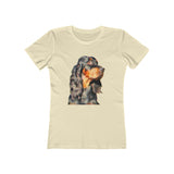 Gordon Setter 'Angus' -  Women's Slim Fit Ringspun Cotton T-Shirt