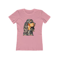 Gordon Setter 'Angus' -  Women's Slim Fit Ringspun Cotton T-Shirt