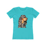 Gordon Setter 'Angus' -  Women's Slim Fit Ringspun Cotton T-Shirt