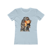 Gordon Setter 'Angus' -  Women's Slim Fit Ringspun Cotton T-Shirt