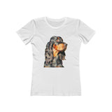 Gordon Setter 'Angus' -  Women's Slim Fit Ringspun Cotton T-Shirt