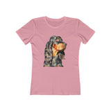 Gordon Setter 'Angus' -  Women's Slim Fit Ringspun Cotton T-Shirt