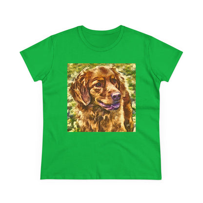 Nova Scotia Duck Tolling Retriever Women's Midweight Cotton Tee
