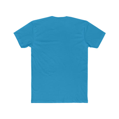 Akita Men's Fitted Cotton Crew Tee - Artistic Elegance for Everyday Wear