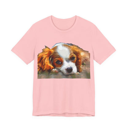 King Charles Spaniel 'Puppy #1' Unisex Jersey Short Sleeve Tee