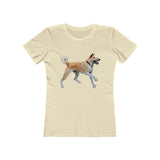 Korean Jindo Women's Slim Fitted Ringspun Cotton Tee