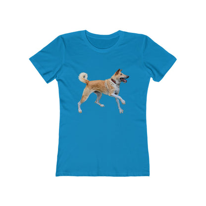 Korean Jindo Women's Slim Fitted Ringspun Cotton Tee
