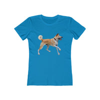 Korean Jindo Women's Slim Fitted Ringspun Cotton Tee