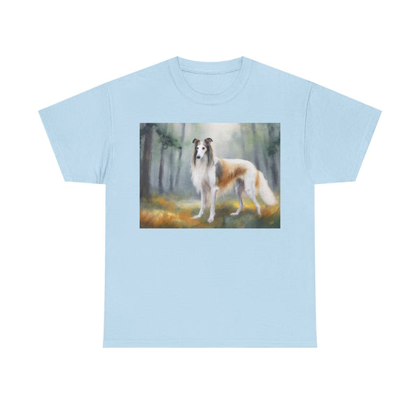 Borzoi 'Russian Wolfhound' Unisex Heavy Cotton Tee