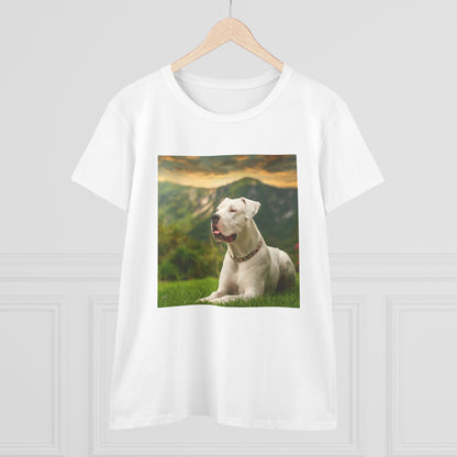 Dogo Argentino Women's Midweight Cotton Tee