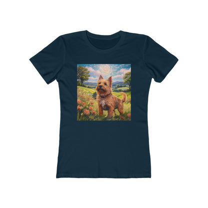 Norwich Terrier Women's Slim Fit Ringspun Cotton T-Shirt