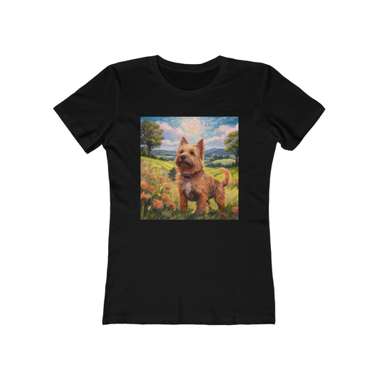 Norwich Terrier Women's Slim Fit Ringspun Cotton T-Shirt