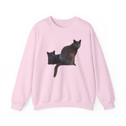 Black Cats 'Sifnos Sisters' Unisex 50/50  Crewneck Sweatshirt