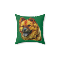 Chow 'Chung' Spun Polyester Throw Pillow