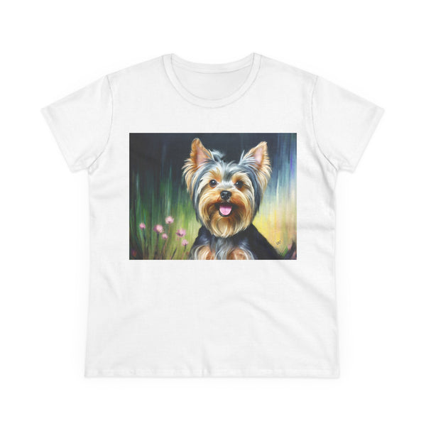 Yorkie #3 Women's Midweight Cotton Tee
