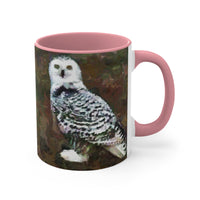 Snowy White Owl Accent Coffee Mug, 11oz