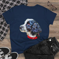 English Cocker Spaniel 'Tango' Women's Midweight Cotton Tee