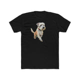 Dandie Terrier - Men's Fitted Cotton Crew Tee