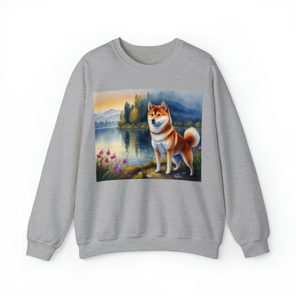 Shiba Inu Unisex 50/50 Crewneck Sweatshirt