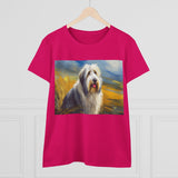 Old English Sheepdog Women's Midweight Cotton Tee