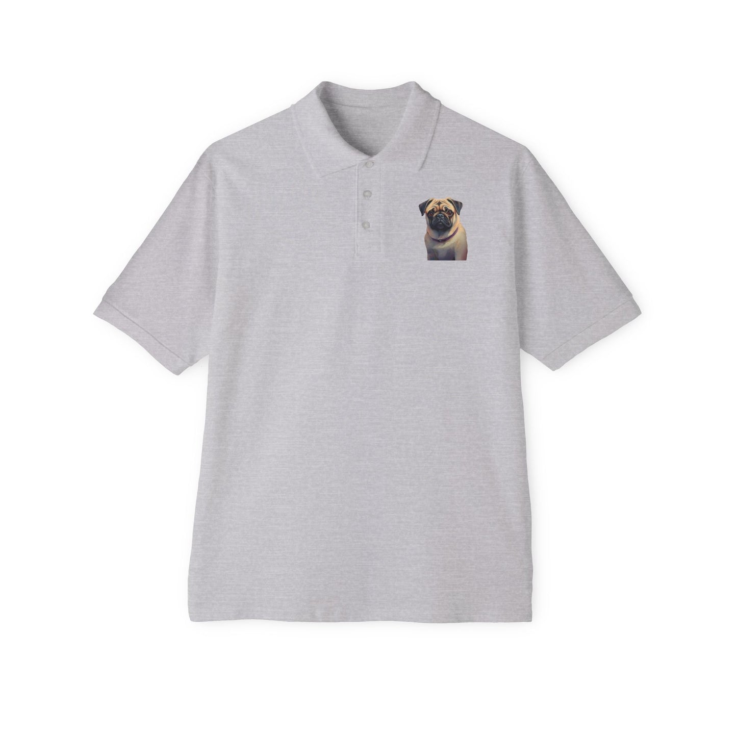 Pug - Men's Piqué Polo Shirt: The Comfy Classic