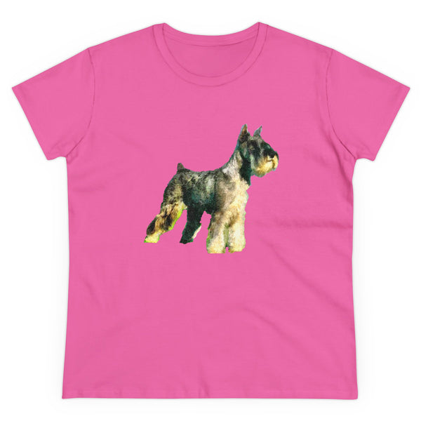 Schnauzer Women's Midweight Cotton Tee