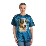 Appenzeller Sennenhund Unisex Cotton Tie-Dye Tee, Crystal Delight