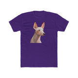 Xoloitzcuintli 'Mexican Hairless' Men's FItted Cotton Crew Tee