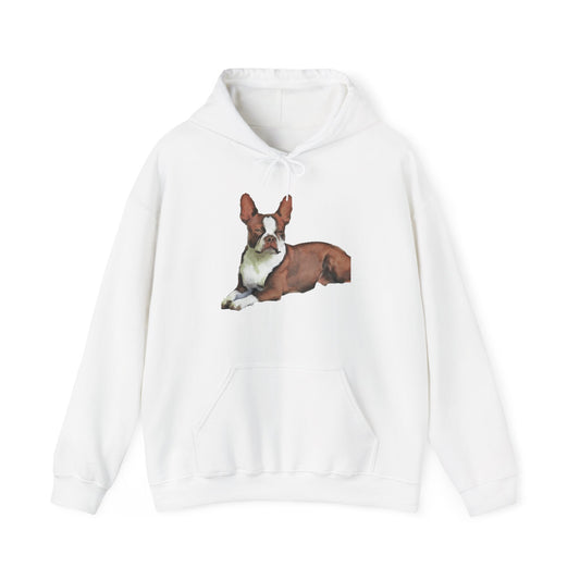 Boston Terrier 'Seely' Unisex 50/50 Hoodie