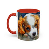 Cavalier King Charles Puppy - Accent Coffee Mug - 2 Sizes