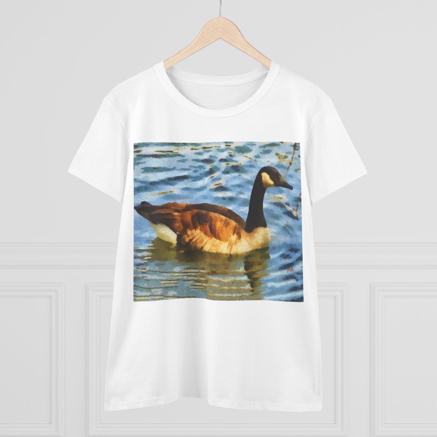 Canadian Geese Women's Midweight Cotton Tee
