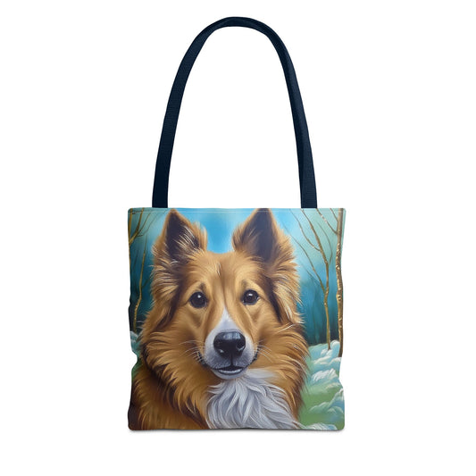 Icelandic Sheepdog Polyester Tote Bag (AOP)