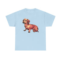 Dachshund 'Simone' Fine Art Unisex Heavy Cotton Tee