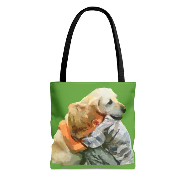 Yellow Lab and Child  -  Tote Bag