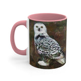 Snowy White Owl Accent Coffee Mug, 11oz